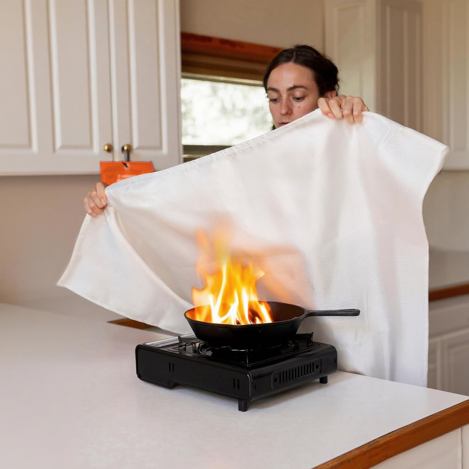 4-Pack Fire Blanket Set - 40x4 - مراجعة Fire Blanket Kitchen وسعره