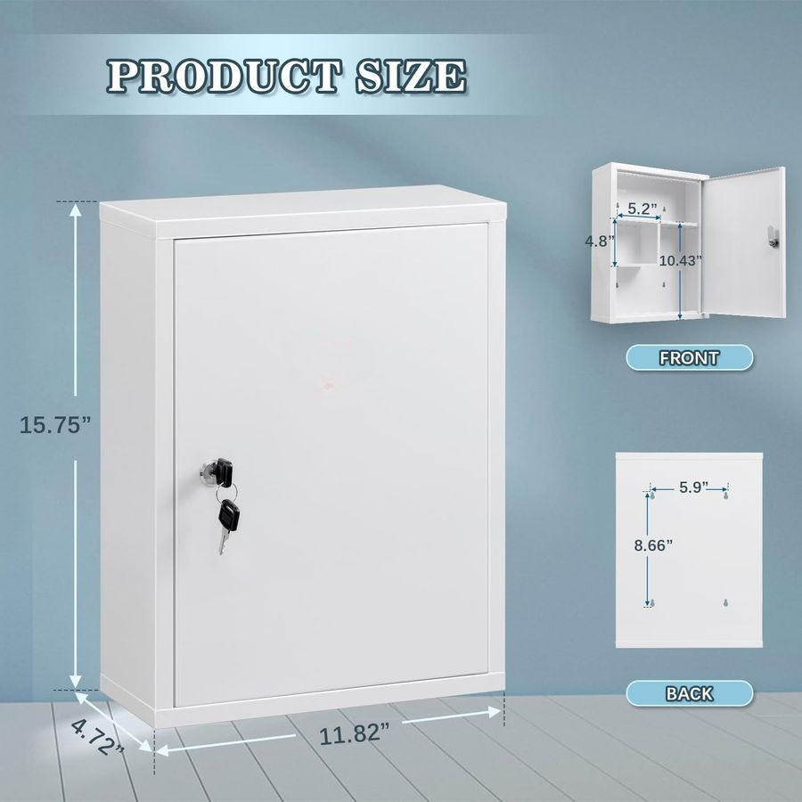 Wall Mount Locking Medicine Ca - مراجعة Medicine Cabinet Lock وسعره