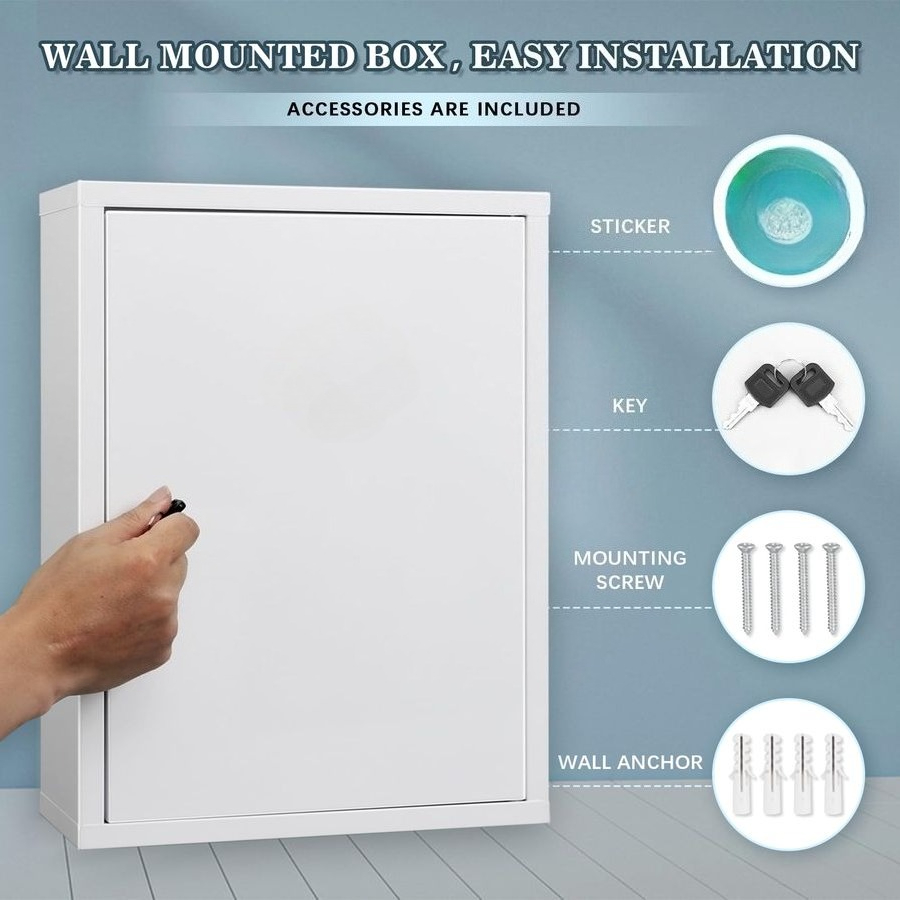 Wall Mount Locking Medicine Ca - مراجعة Medicine Cabinet Lock وسعره