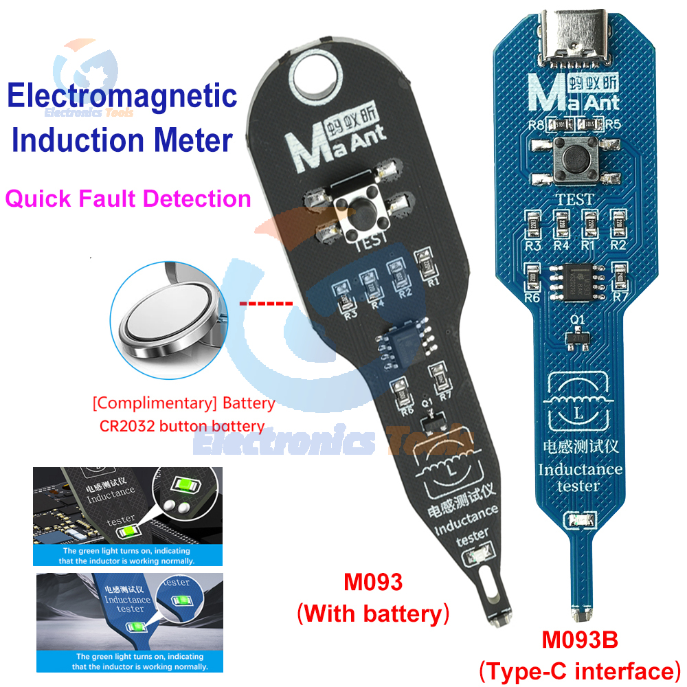 Inductance Tester M093 M093B E - مراجعة Co Detector Plug وسعره