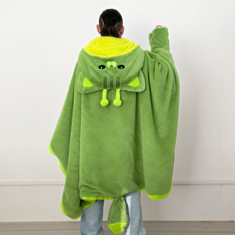 Cartoon Cute Alien Cat Hooded  - مراجعة Fire Blanket Kitchen وسعره