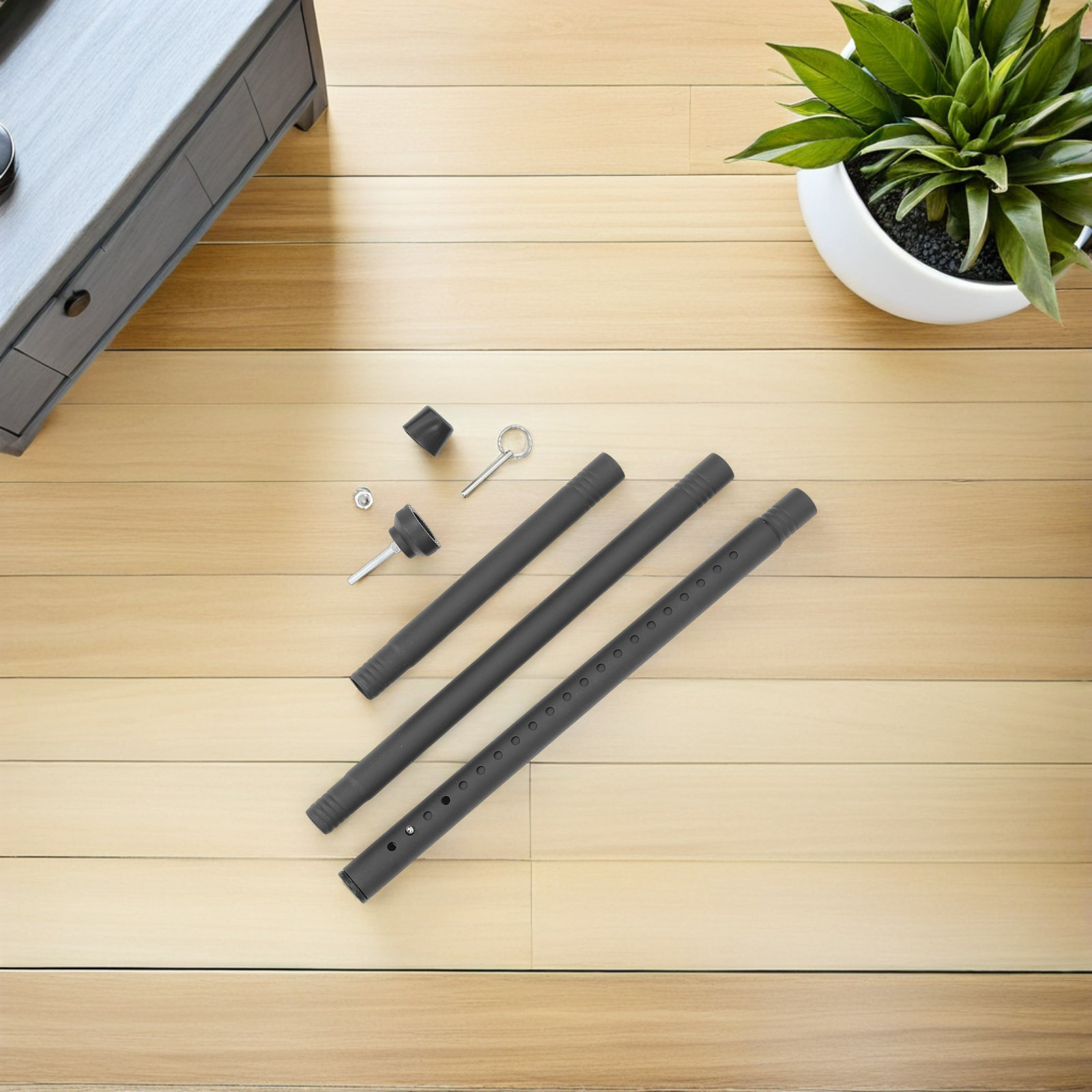 1Set Retractable Adjustable Do - مراجعة Window Lock Bar وسعره