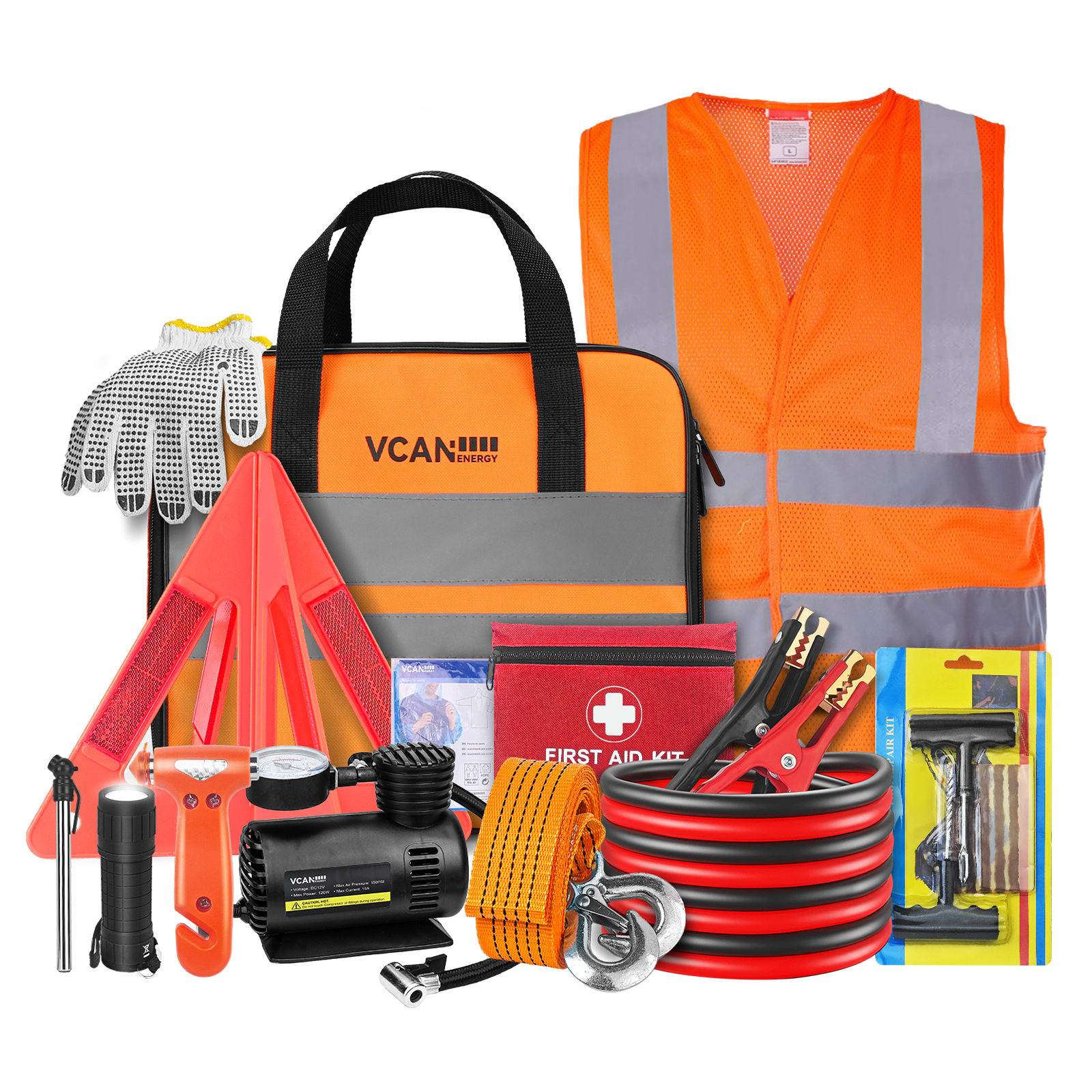 Emergency Safety Kit Bag with  - مراجعة First Aid Bag Kit وسعره