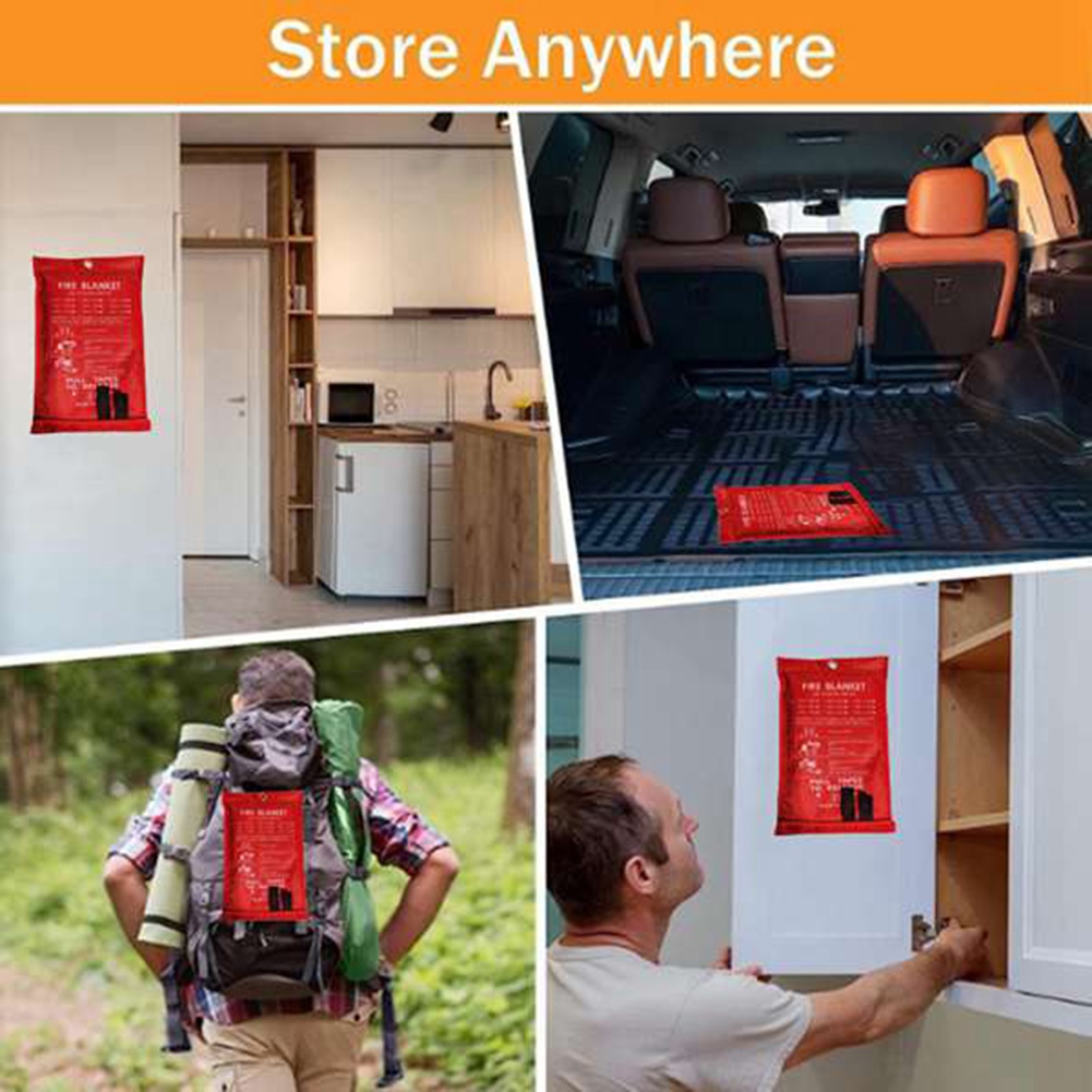 AED2-Emergency Fire Blanket, F - مراجعة Fire Blanket Kitchen وسعره