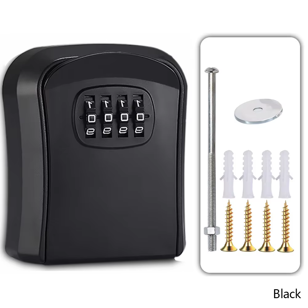 Wall Mount Key Lock Box with 4 - مراجعة Lockbox Key Secure وسعره
