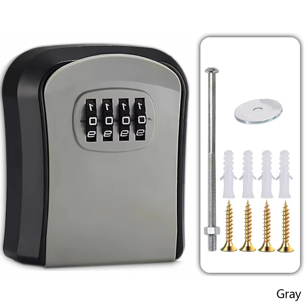 Wall Mount Key Lock Box with 4 - مراجعة Lockbox Key Secure وسعره