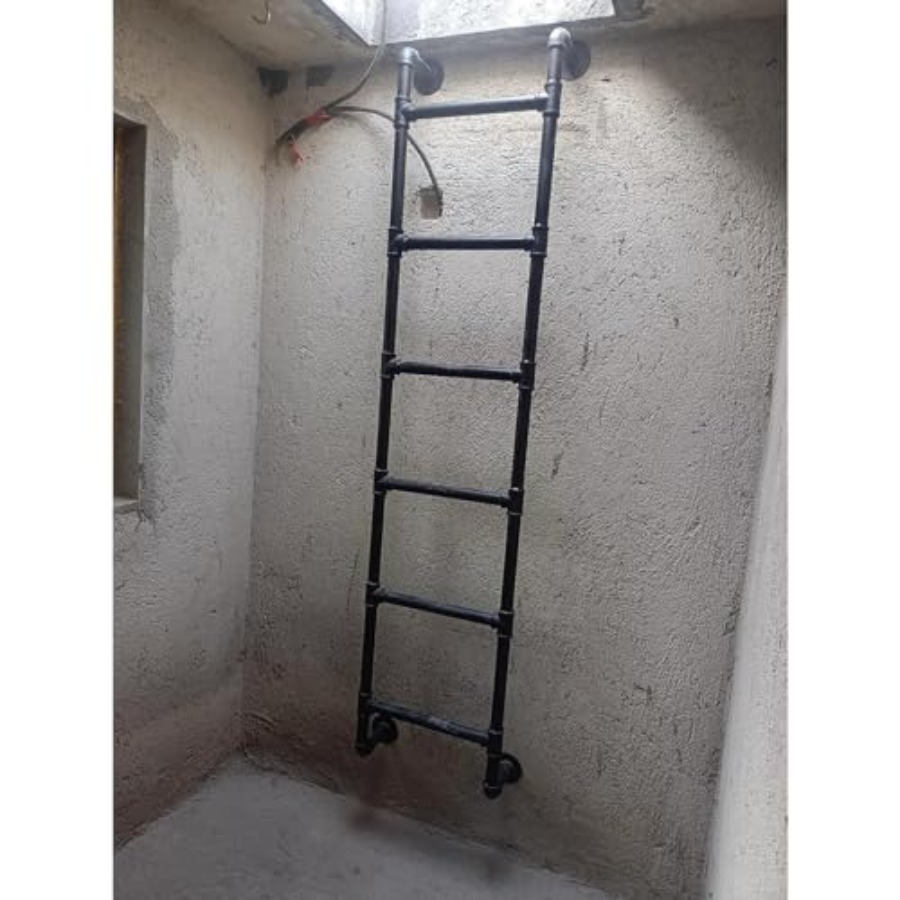 Wall Mounted Metal Step Ladder - مراجعة Fire Escape Ladder وسعره
