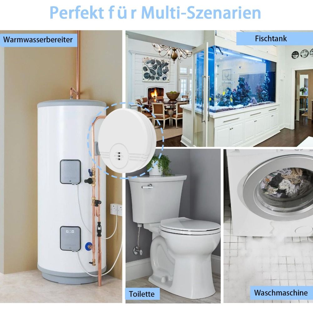 Dual Mode Sensor Water Leak Al - مراجعة Water Alarm Sensor وسعره