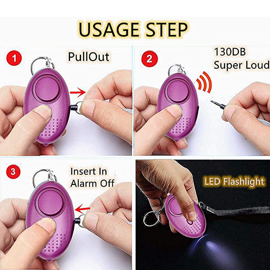 Safety Keychain Full Set For W - مراجعة Personal Alarm Keychain وسعره