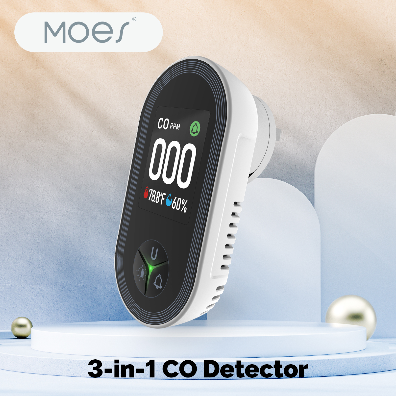MOES 3in1 Carbon Monoxide Dete - مراجعة Co Detector Plug وسعره