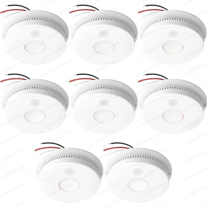 High quality-8pack,Hardwired I - مراجعة Smoke Detector Interconnected وسعره