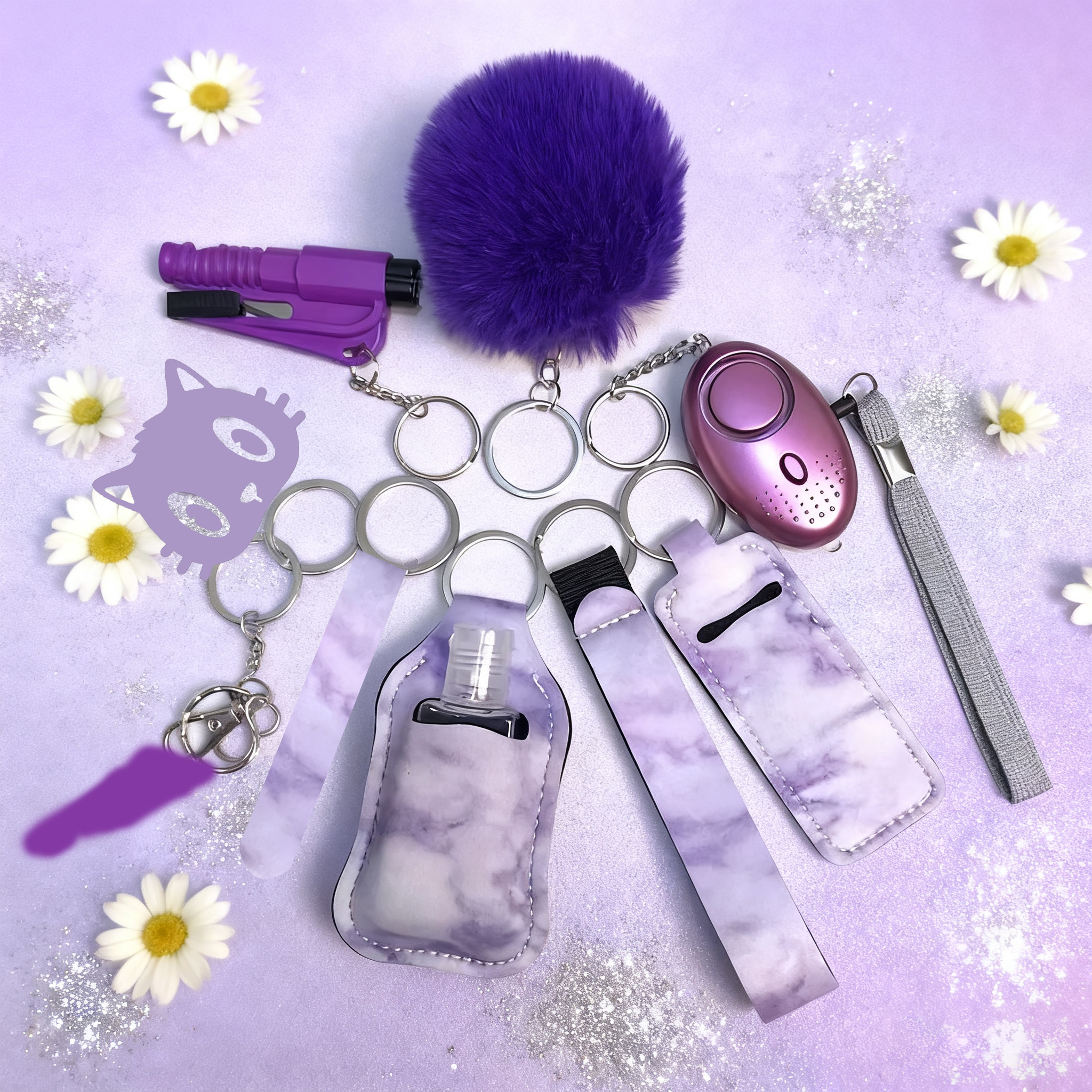 10Pcs Girl Security Self Defen - مراجعة Personal Alarm Keychain وسعره