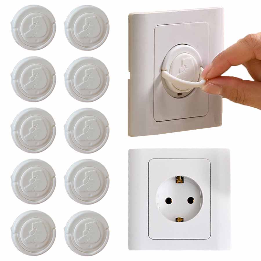 5/10pcs Baby Electrical Safety - مراجعة Outlet Cover Baby وسعره