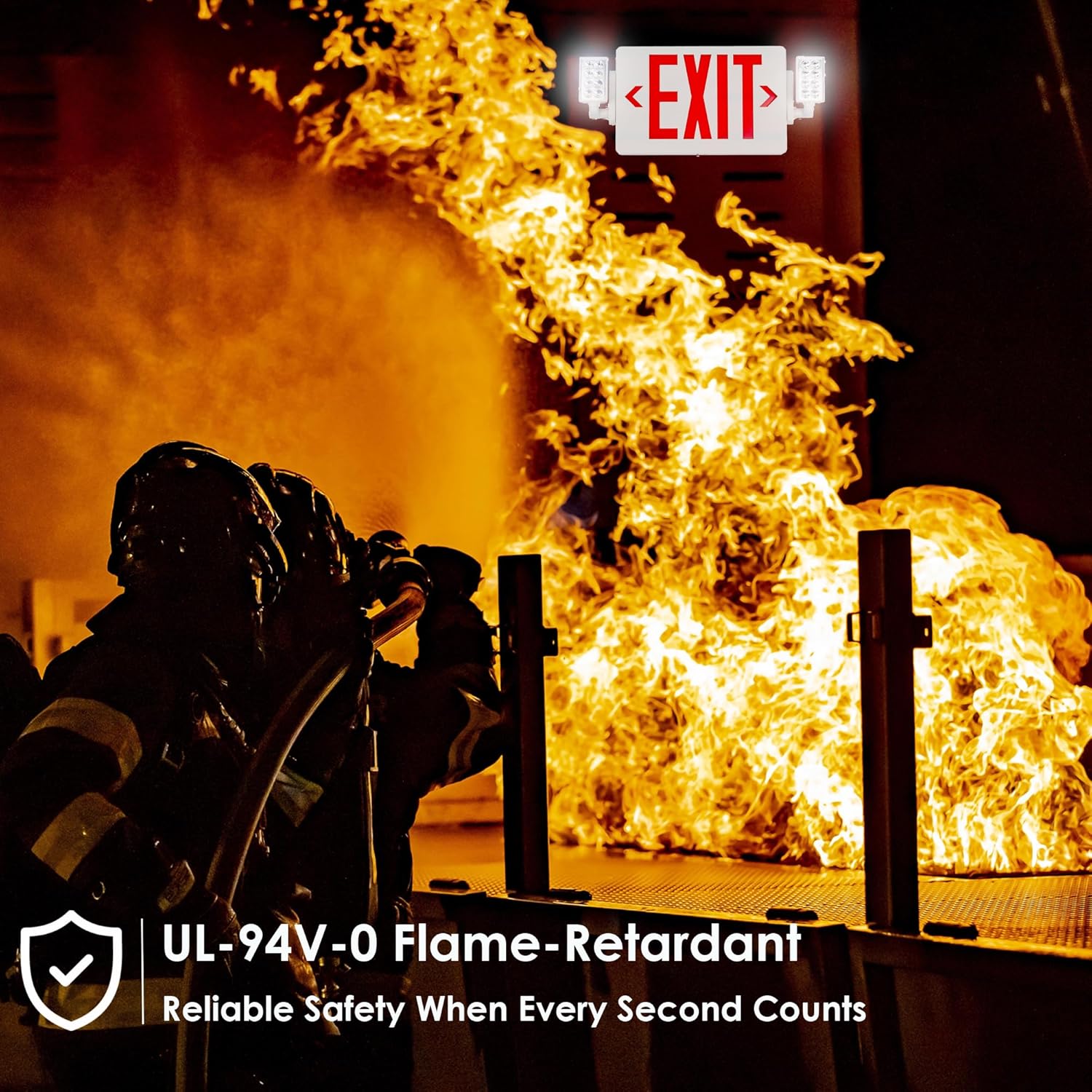 LED Emergency Exit Sign with 2 - مراجعة Emergency Exit Sign وسعره