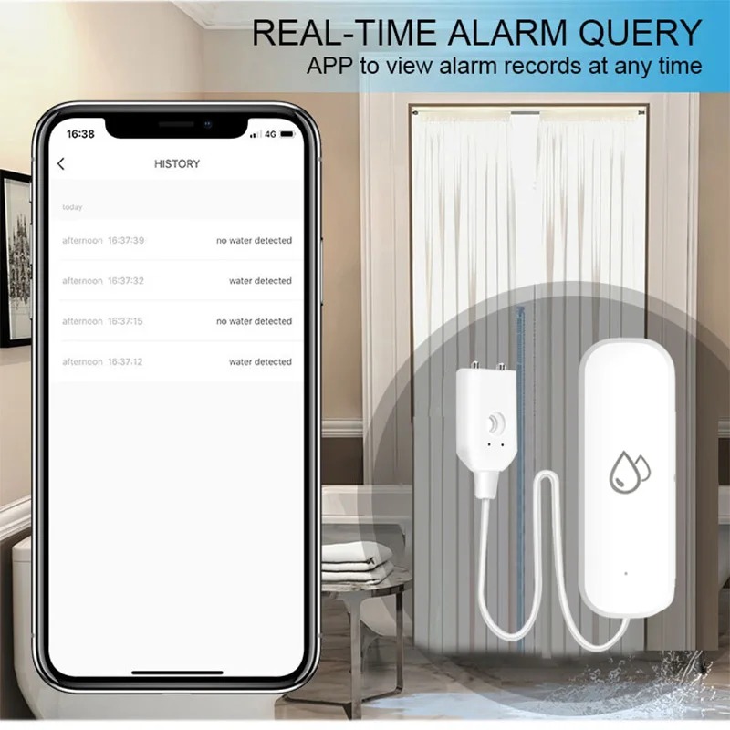 Smart Home Zigbee Water Leak D - مراجعة Water Alarm Sensor وسعره